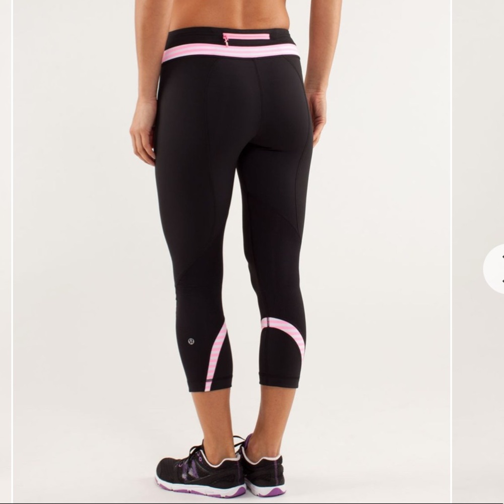 lululemon | cropped inspire black leggings